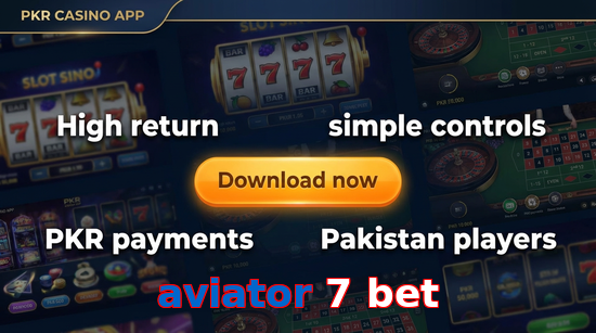 Main screen of Aviator 7 Bet gamedownload page for PK players