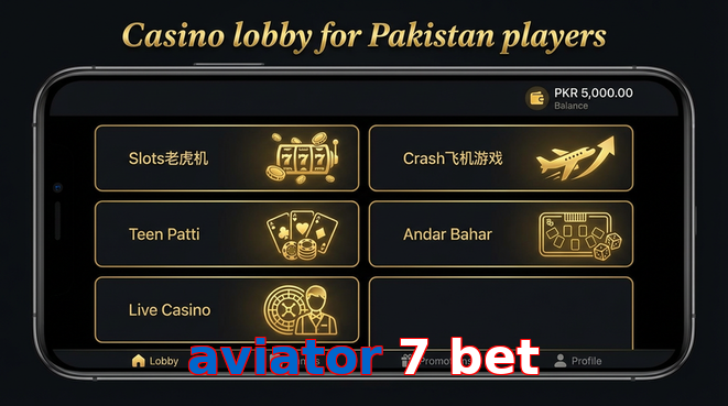 Lobby view of Aviator 7 Bet for Pakistan users